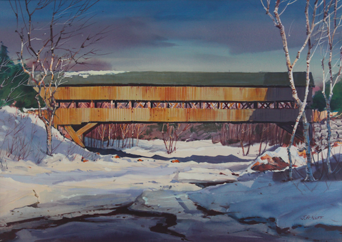 Winter Covered Bridge